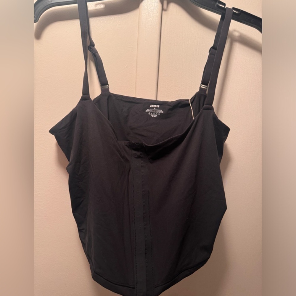 SKIMS Fits Everybody Cami Bodysuit 4X 🖤 Sculpting Stretch Onyx Tone